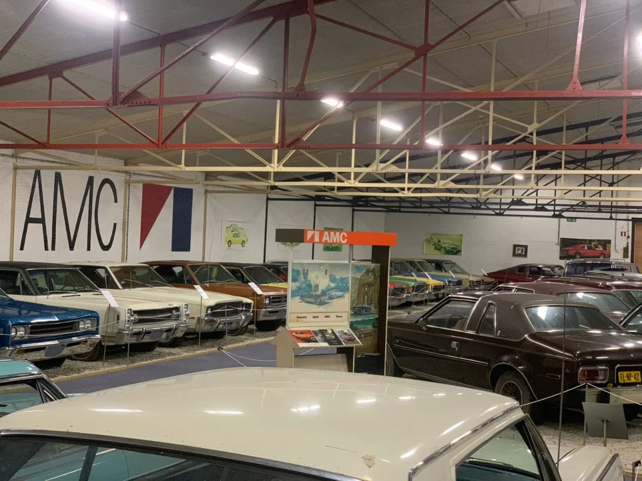 American cars in Van der Ley's showroom